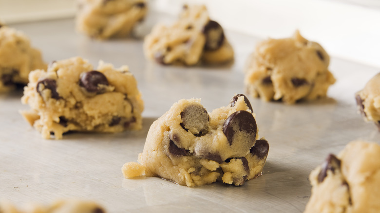 cookie dough on sheet