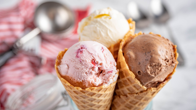 frozen custard flavors in cones