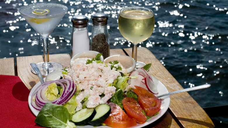Seafood Louie by the water