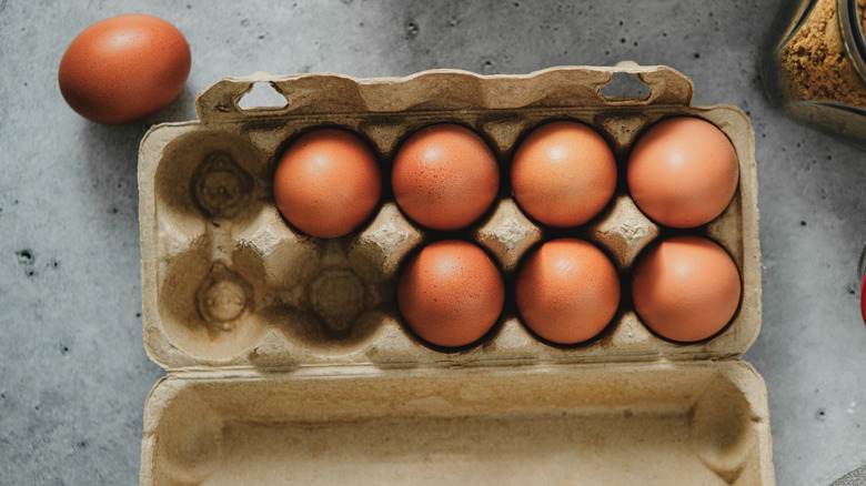 eggs in a carton