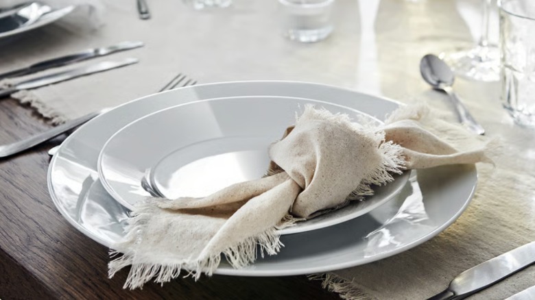 Ikea 365+ plate with place setting