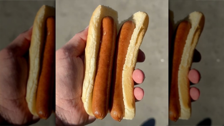 Ikea double hot dog