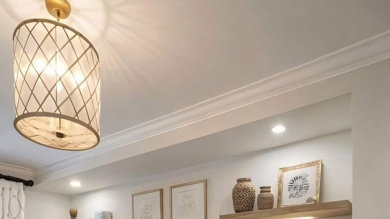 Pendant light crafted from Ikea accessories