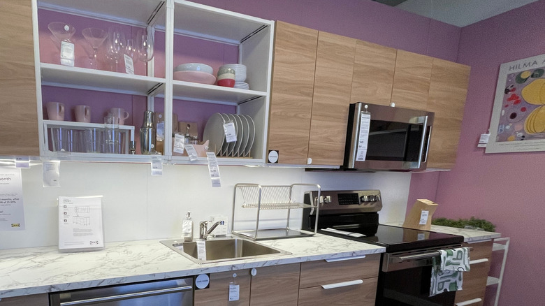 Ikea kitchen items on display