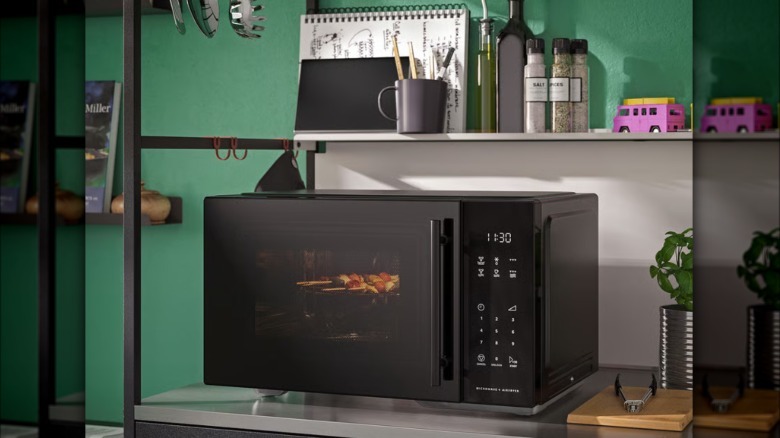 3-in-1 microwave on a kitchen counter