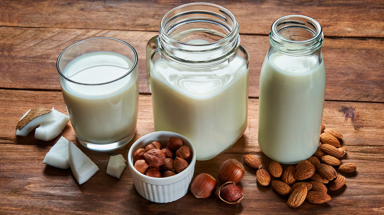 Milk with nuts and seeds