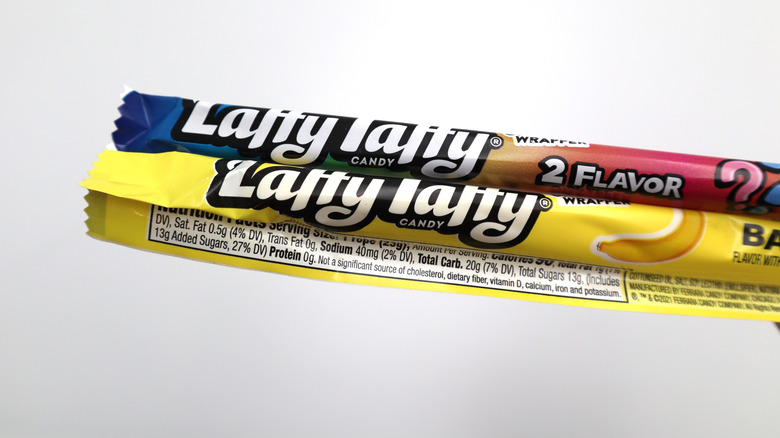 Laffy Taffy candy on white background