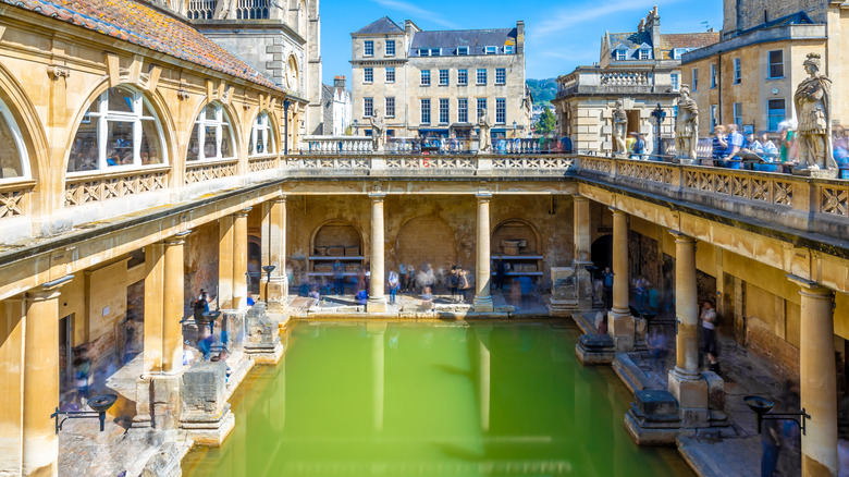 Roman baths in Bath, UK