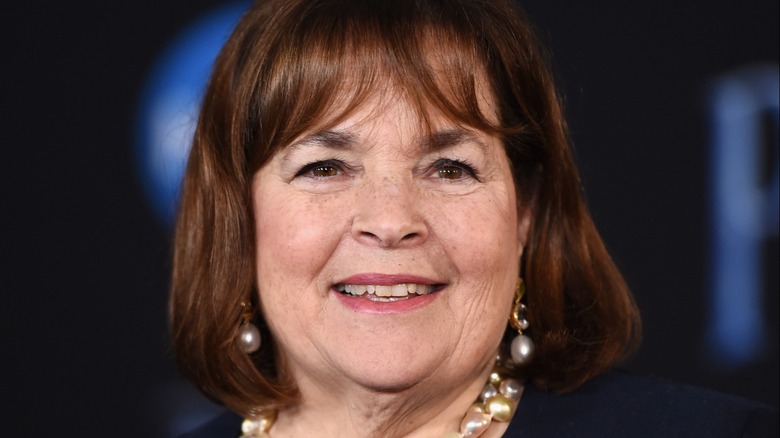 Ina Garten smiling with pearls