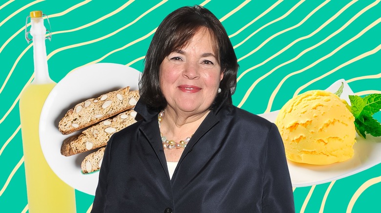 Ina Garten with dessert ingredients