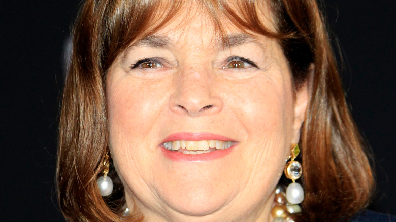 Ina Garten smiling with pearls