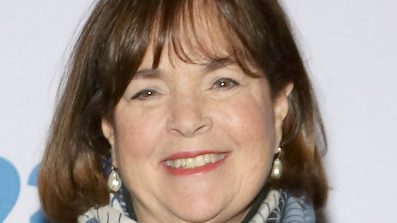 ina garten smiling with pearls and scarf