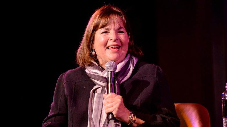 Ina Garten speaking on a stage