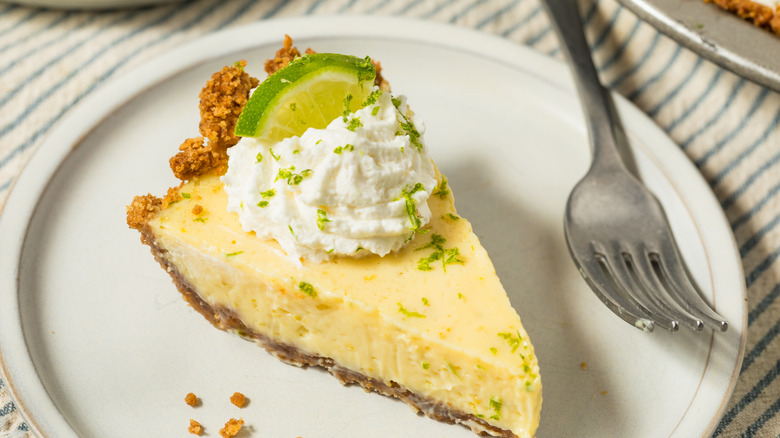 Key lime on a plate