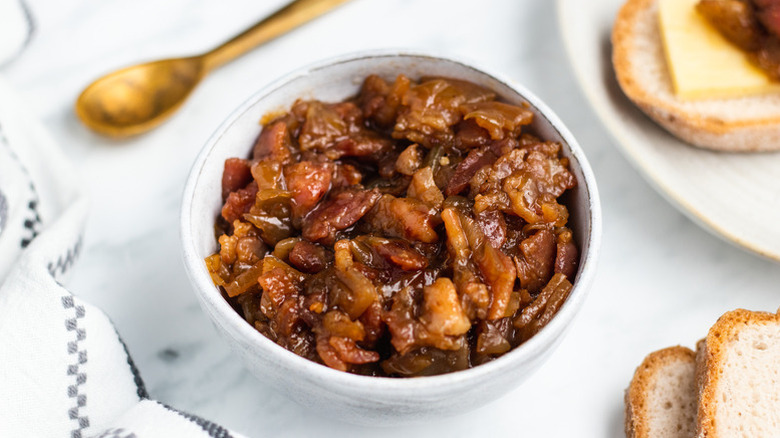 Bowl of bacon jam
