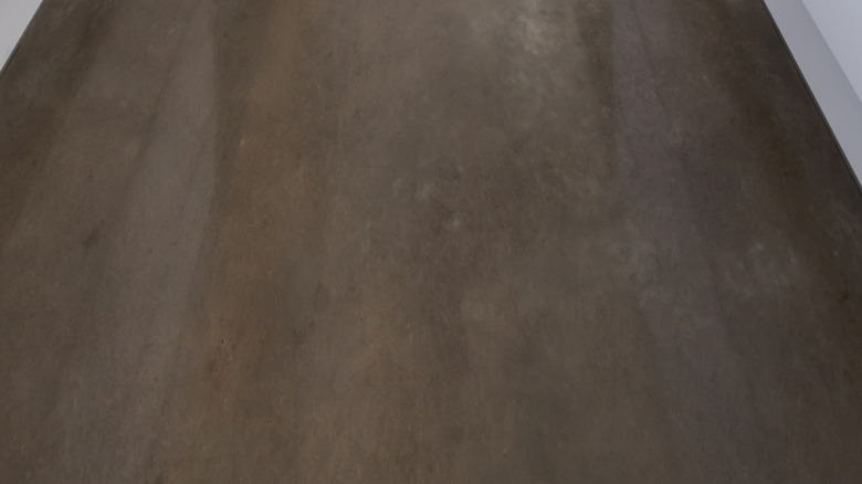 polished concrete kitchen floor