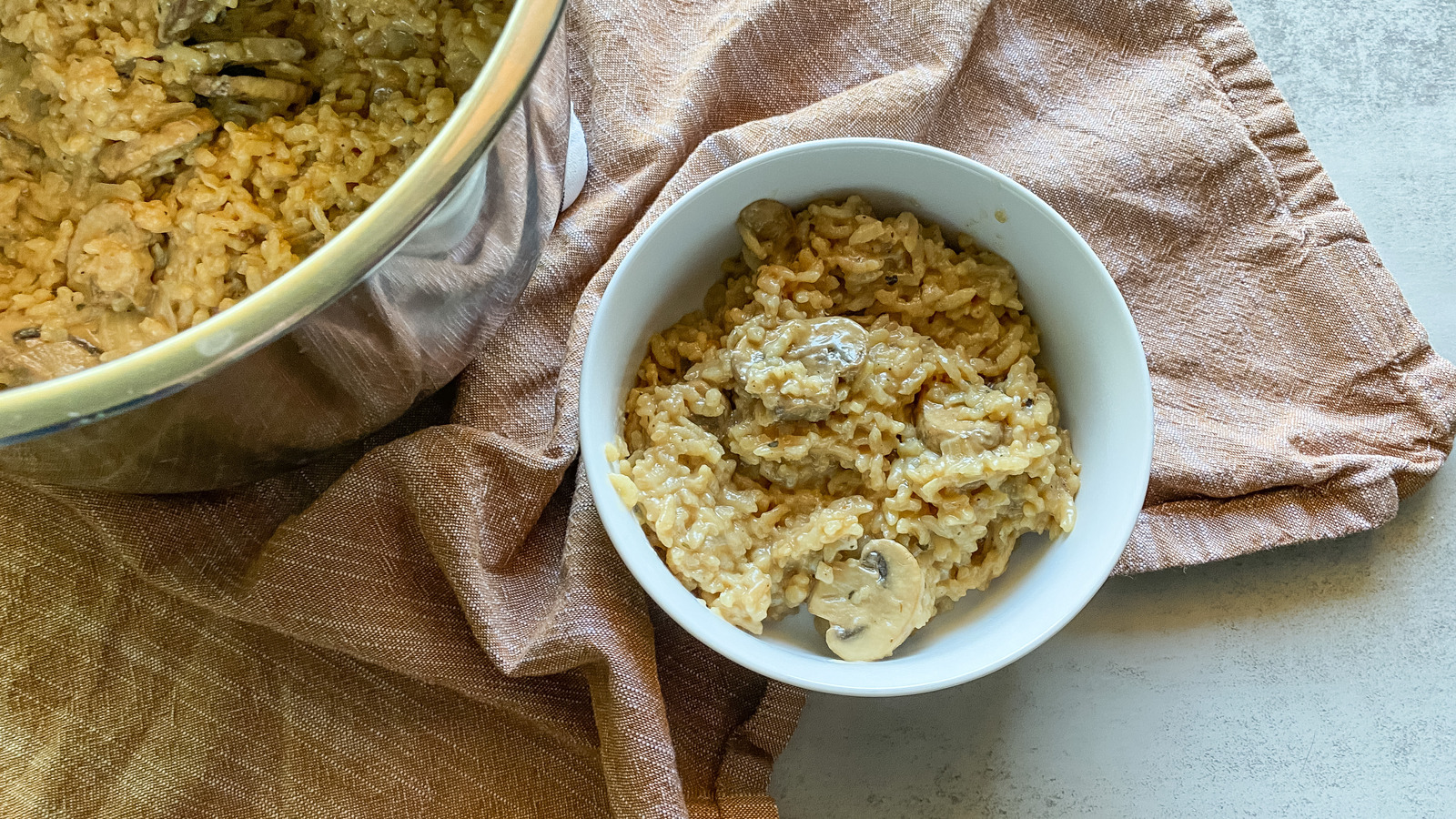 Instant Pot Mushroom Risotto Recipe