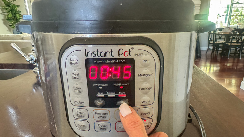 setting time on instant pot