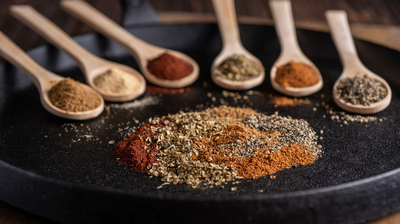 A spice blend close-up