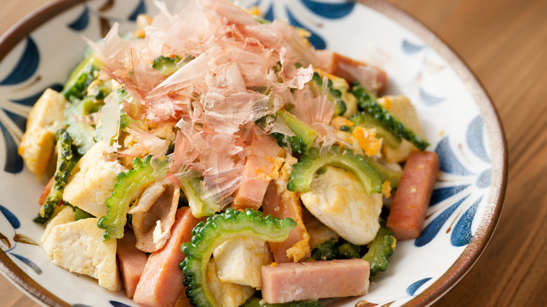 Bowl of goya chanpuru