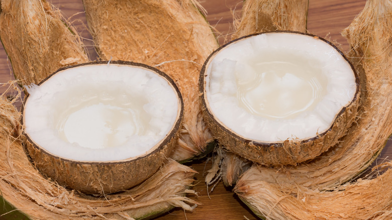 Cracked Macapuno coconut