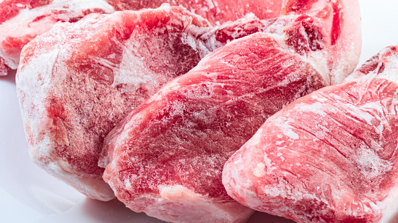 frozen pork chops
