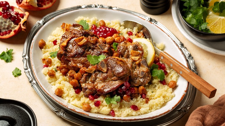 Morroccan lamb with pomegranate