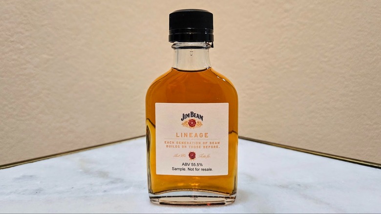 Jim Beam Lineage Batch #2 sample bottle