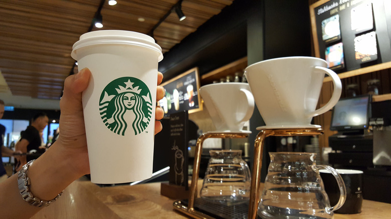 Starbucks pour-over coffee