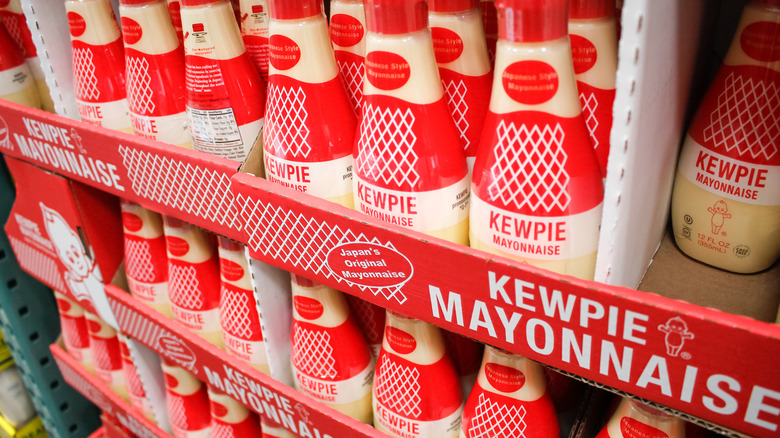 Kewpie mayonnaise on shelves