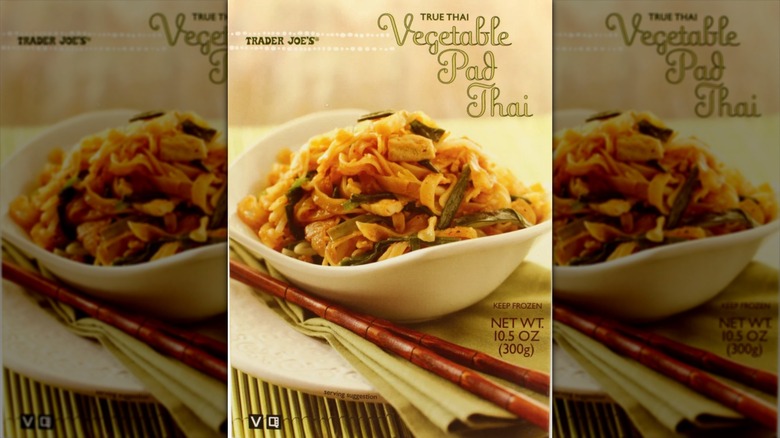 Trader Joe's vegetable pad Thai box