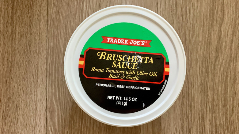 Trader Joe's Bruschetta Sauce container