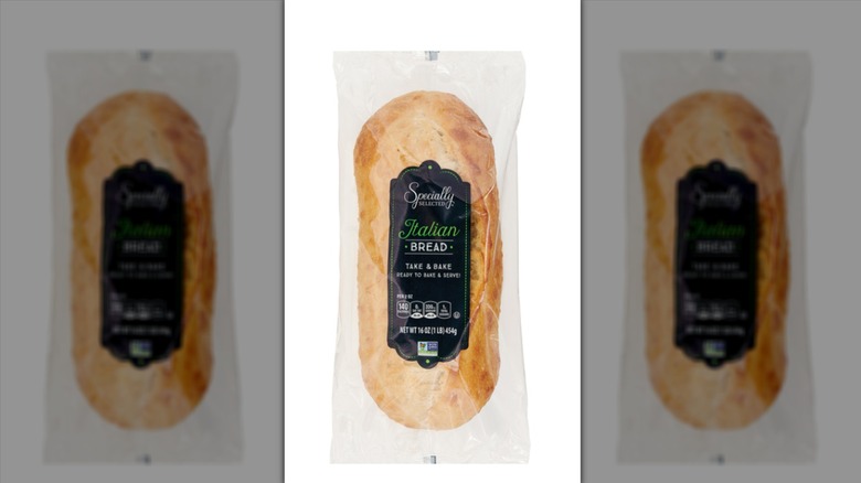 Specially Selected Italian Bread Loaf on white background