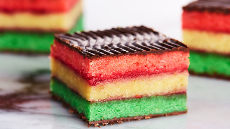 Italian rainbow cookies