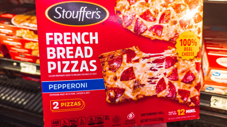 package of Stouffer's French Bread Pizza