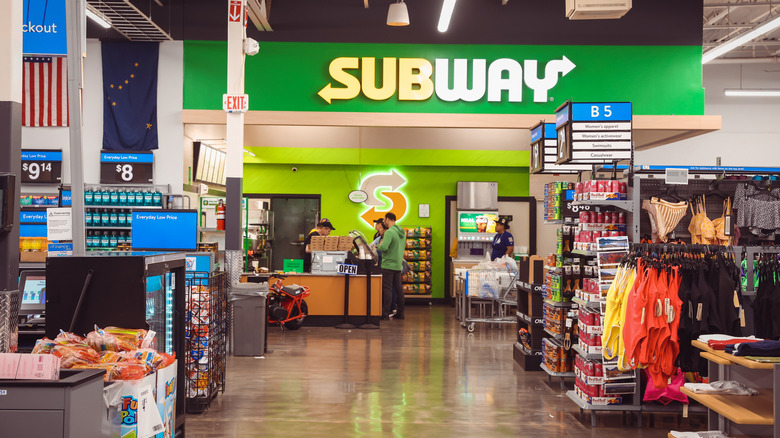 Subway inside a Walmart Supercenter