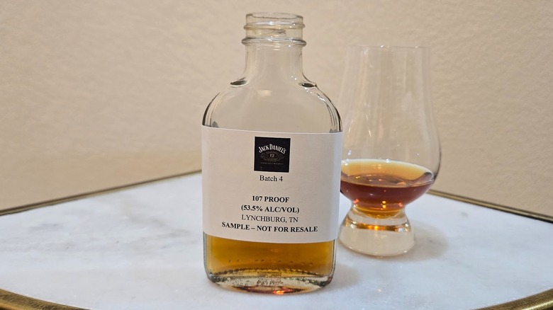 Jack Daniel's 12-year-old Tennessee Whiskey Batch 4 and Glencairn glass