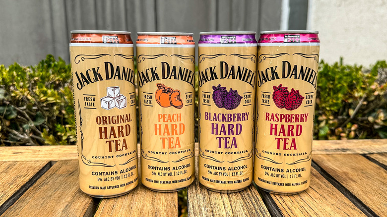 Jack Daniel's hard tea lineup