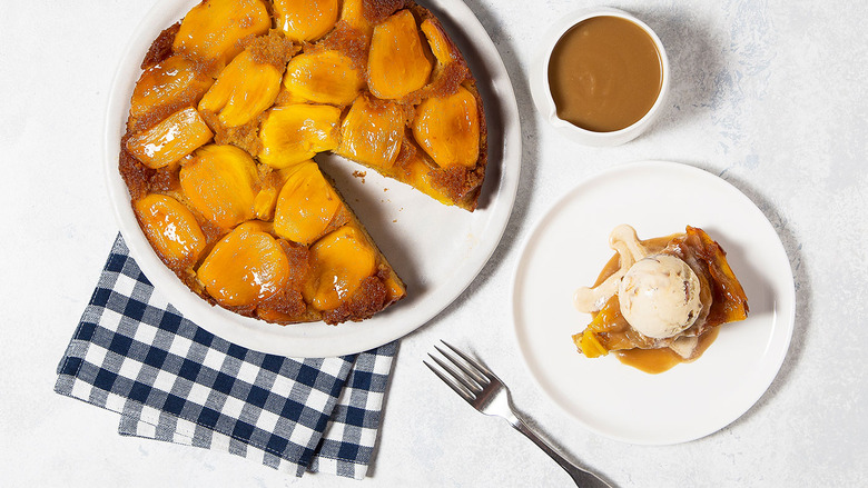 Jackfruit Sticky Toffee Upside Down Cake