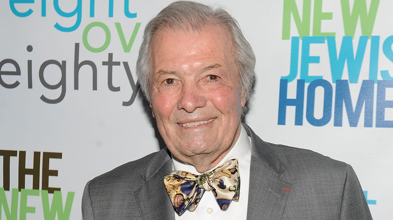 Jacques Pépin with a printed bowtie