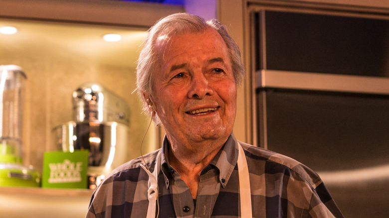 Jacques Pépin, smiling