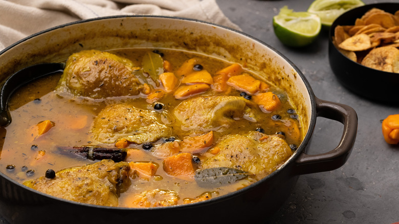 Chicken sweet potato Jamaican curry 