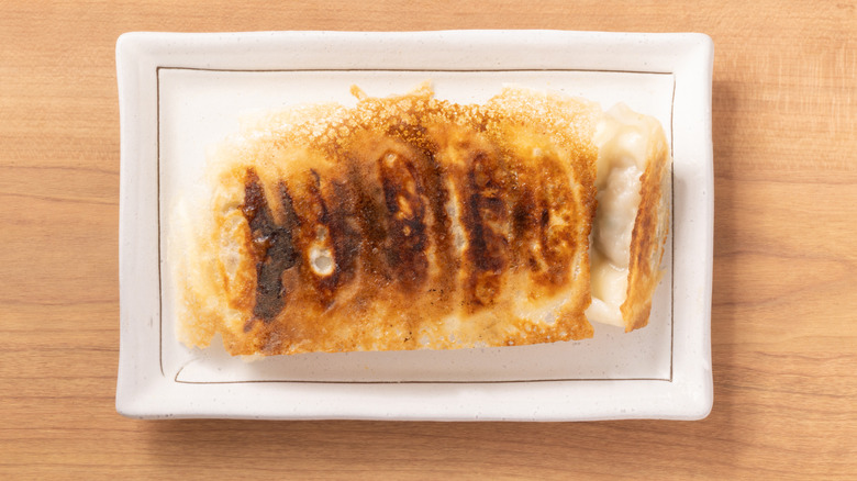 plate of hane gyoza