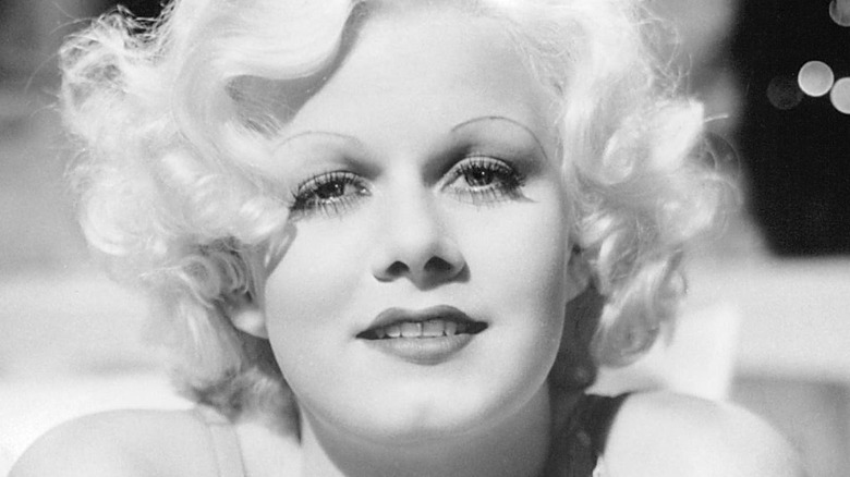 black and white image of Jean Harlow