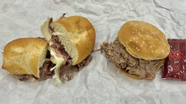 Jersey Mike's and Arby's roast beef sandwiches