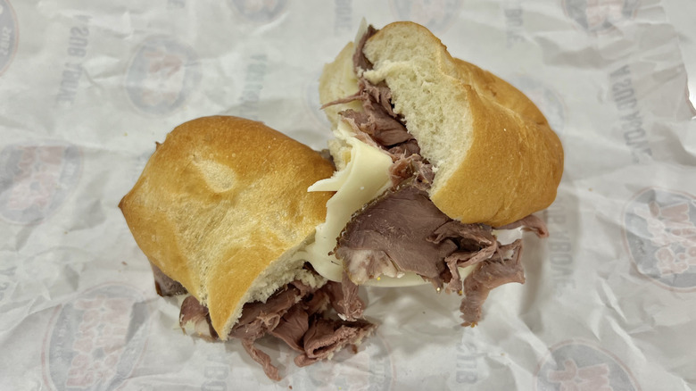 Jersey Mike's Roast Beef and Provolone sandwich