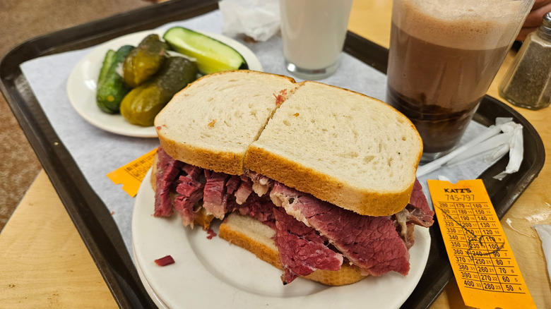 Jewish deli meal