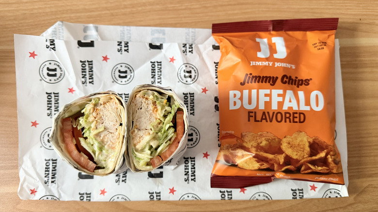Jimmy John's Fetty W(r)ap Meal on table