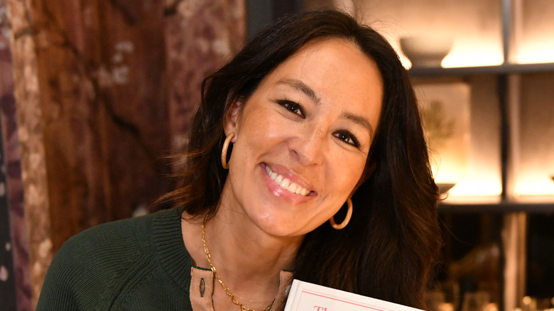 Joanne Gaines smiles and tilts her head