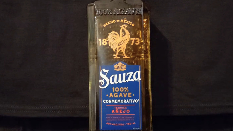 Bottle of Sauzo Conmemorativo tequila